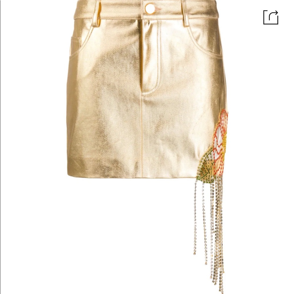❌SOLD❌ Crystal Flower Metallic Denim Miniskirt
AREA - Picture 5 of 5